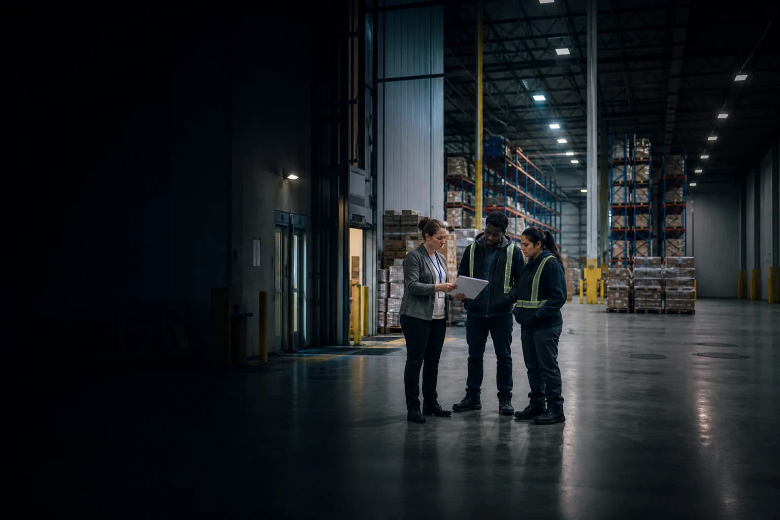 A staffing agency employee at a client site