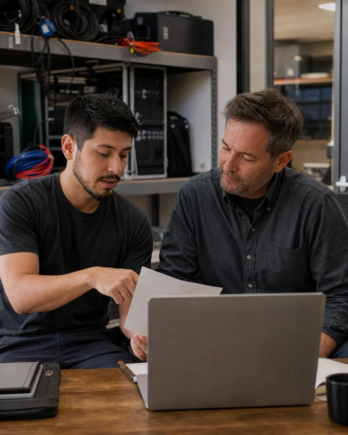 An employee and manager review a missing time entry together