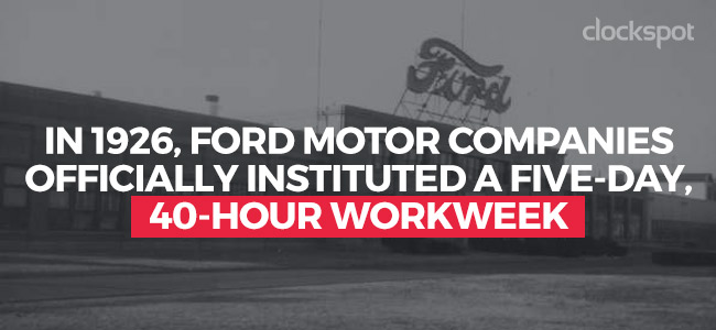 clockspot 40 hours ford